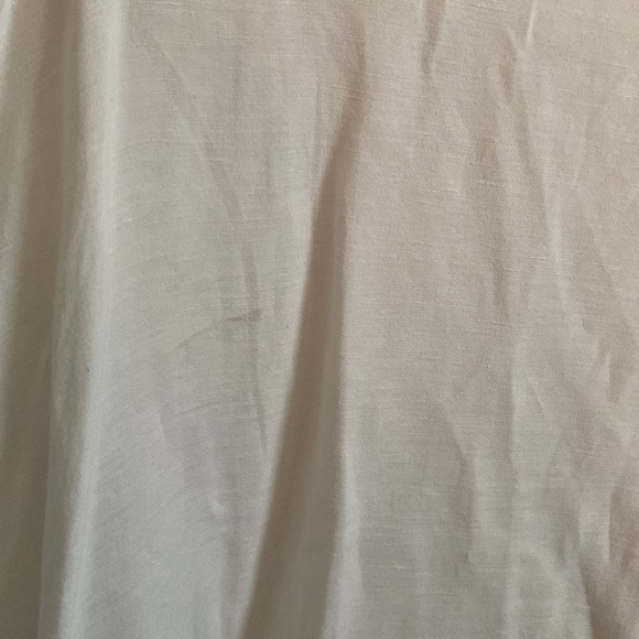 Nantucket vibes! Maggie Barnes Linen Blend Full Button Up Tunic, Size 34W - Picture 8 of 17